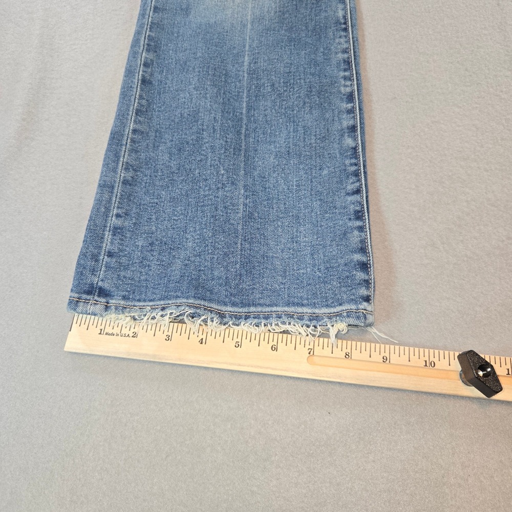 Pistola Flare Jeans Women 30 Blue High Rise Distressed Raw Hem P00016088SJ‎ - Picture 7 of 11